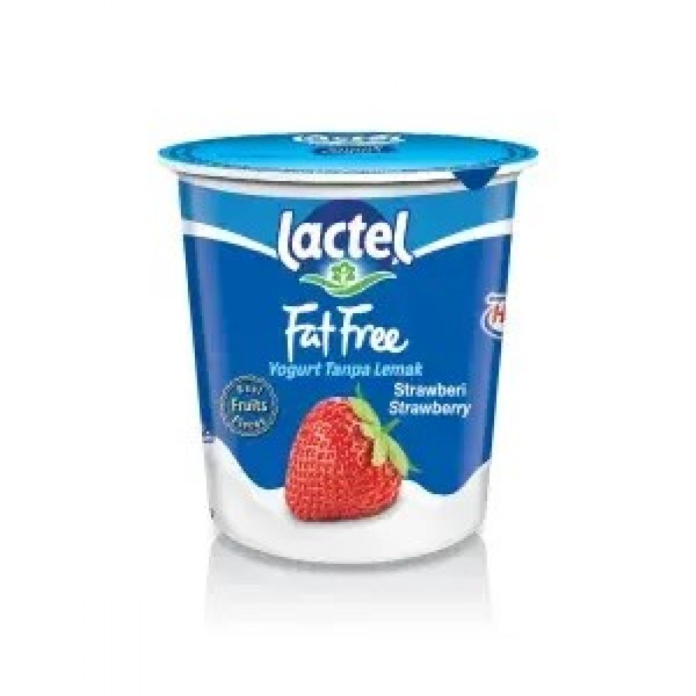 Lactel Fat Free Strawberry Yogurt 130g Lactel Fat Free Strawberry Yogurt 130g