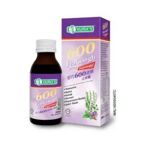 HURIX'S 600 Flu Cough Syrup 100ml